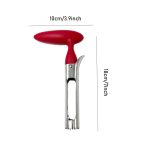 1pc Premium Apple Corer - Easy To Use Durable Apple Corer Remover For Pears; Bell Peppers; Apples - Stainless Steel; Kitchen Gadgets; Black; 7inch*3.9inch - Image 3