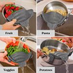 1pc Silicone Pot Strainer And Pasta Strainer, Adjustable Silicone Clip On Strainer For Pots, Pans, And Bowls, Kitchen Gadgets - Image 3