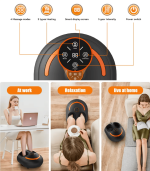 PSJB512 foot therapy, foot massager 40W 3D airbag massage 360° deep knee massage EMS2230HZ vibration + hot compress + air pressure + kneading + infrared therapy - Image 3