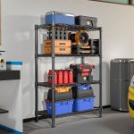 1000 lbs Storage Shelving Steel Heavy Duty 4-Tier Utility Shelving Unit Steel Organizer Wire Rack for Home,Kitchen,Office,Chrome (13.7" D x 29.5" W x 47.2" H) - Image 3