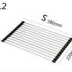 Folding Kitchen Drain Sink Rack Stainless Steel