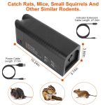 Electric Rat Trap Reusable Mice Trap Rodent Zapper Indoor Pest Control Rechargeable Shock Mice Killer with 1800V High Voltage for Home - Image 3