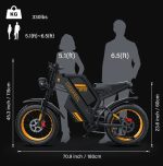 Off-road e-bike Equipped with super motor 1000W 48V25AH lithium battery 20"*4.0 fat tires Specially suitable for touring, sand, snow, mountains and other adventurous places. - Image 3