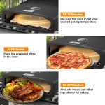 15.7" x 13.7" x 4"Portable Pizza Oven for Outdoor Camp Stove and Indoor Gas Range,Stove Burner Top Pizza Box with Pizza Stone and Pizza Peel,Black - Image 3