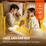 VEVOR Heated Mattress Pad 39x75 in Electric Warmer Coral Fleece with Auto Off - Image 3