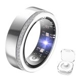 2025 New Smart Ring Elegant Smart Jewelry for Women, Luxury Diamond Fitness Ring with Visible Circuitry Design, All-Day Health Monitoring, IP68 Waterproof, iOS Android Compatible