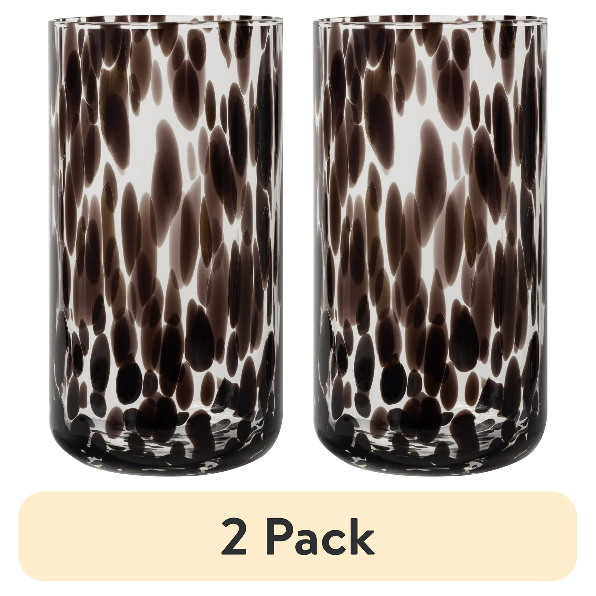 d0102x3lcka (2 pack) 20 fl oz Drinking Glass, Black - Image 1