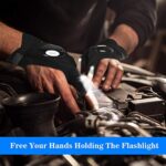 LED Flashlight Gloves; Valentines Day Gifts for Men Him Boyfriend Husband; Cool Gadget Hands-Free Lights for Camping Fishing Repairing; Fathers Day Christmas Birthday Gift - Image 2