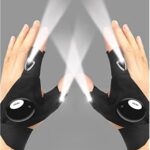 LED Flashlight Gloves; Valentines Day Gifts for Men Him Boyfriend Husband; Cool Gadget Hands-Free Lights for Camping Fishing Repairing; Fathers Day Christmas Birthday Gift