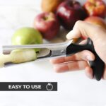 1pc Premium Apple Corer - Easy To Use Durable Apple Corer Remover For Pears; Bell Peppers; Apples - Stainless Steel; Kitchen Gadgets; Black; 7inch*3.9inch - Image 7