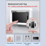 Retractable Rotatable Waterproof Lazy Mobile Phone; Shower And Wall Bracket Phone Shower Case - Image 6