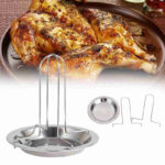 1 Pc Grilled Chicken Rack Barbecue Grillen Cooking Camping Roaster Bbq Rack Accessories Outdoor Rack Chicken Non-stick Pan - Image 6