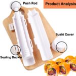 1pc Sushi Maker Set - Quick and Easy DIY Rice Mold Bazooka Roller Kit with Vegetable and Meat Rolling Tool - Perfect for Home Cooking and Entertaining - Image 6