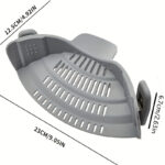 1pc Silicone Pot Strainer And Pasta Strainer, Adjustable Silicone Clip On Strainer For Pots, Pans, And Bowls, Kitchen Gadgets - Image 5