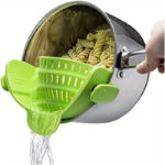 1pc Silicone Pot Strainer And Pasta Strainer, Adjustable Silicone Clip On Strainer For Pots, Pans, And Bowls, Kitchen Gadgets - Image 6