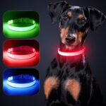 Solar And USB Rechargeable Light Up Pet Collar Waterproof LED Dog & Cat Collars For Night Walking - Image 3