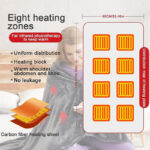 USB Winter Cold Protection Body Warm Shawl Warmer Heated Electric Heated Plush Blanket Flannel Heated Shawl Outdoor Office Home - Image 4