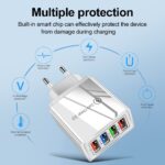 US Plug USB Charger Quick Charge 3.0 For Phone Adapter for iPhone 12 Pro Max Tablet Portable Wall Mobile Charger Fast Charger - Image 2