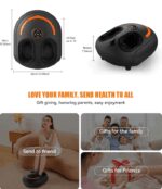 PSJB512 foot therapy, foot massager 40W 3D airbag massage 360° deep knee massage EMS2230HZ vibration + hot compress + air pressure + kneading + infrared therapy - Image 4