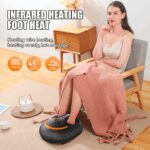 PSJB512 foot therapy, foot massager 40W 3D airbag massage 360° deep knee massage EMS2230HZ vibration + hot compress + air pressure + kneading + infrared therapy - Image 6