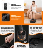PSJB512 foot therapy, foot massager 40W 3D airbag massage 360° deep knee massage EMS2230HZ vibration + hot compress + air pressure + kneading + infrared therapy - Image 7
