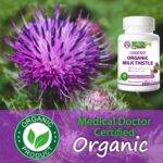 Liver Cleanse Detox & Repair Organic Milk Thistle 12000 Mg 120 Day Support Supplement 30X Seed Extract with Silymarin Pills MD Pure Herbal Kidney Lung Health Fast Active Aid Formula 120 Capsules - Image 6