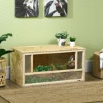 Wooden Reptile Terrarium, 31.5"x15.7"x15.7", with Sliding Door, Ideal for Chameleon, Lizard, Snake, Frog, Turtle Pet Enclosures - Image 2