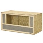Wooden Reptile Terrarium, 31.5"x15.7"x15.7", with Sliding Door, Ideal for Chameleon, Lizard, Snake, Frog, Turtle Pet Enclosures