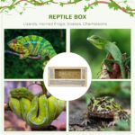 Wooden Reptile Terrarium, 31.5"x15.7"x15.7", with Sliding Door, Ideal for Chameleon, Lizard, Snake, Frog, Turtle Pet Enclosures - Image 4
