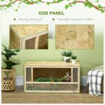 Wooden Reptile Terrarium, 31.5"x15.7"x15.7", with Sliding Door, Ideal for Chameleon, Lizard, Snake, Frog, Turtle Pet Enclosures - Image 5