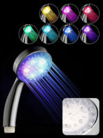 Handheld 7 Color Changing LED Light Water Bath Home Bathroom Shower Head Glow - Image 3