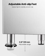 Commercial Ice Maker Storage Bin 250lbs Capacity Stainless Steel Ice Storage Bin - Image 4