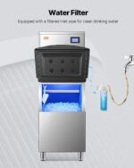 Commercial Ice Maker Storage Bin 250lbs Capacity Stainless Steel Ice Storage Bin - Image 5