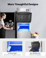 Commercial Ice Maker Storage Bin 250lbs Capacity Stainless Steel Ice Storage Bin - Image 6