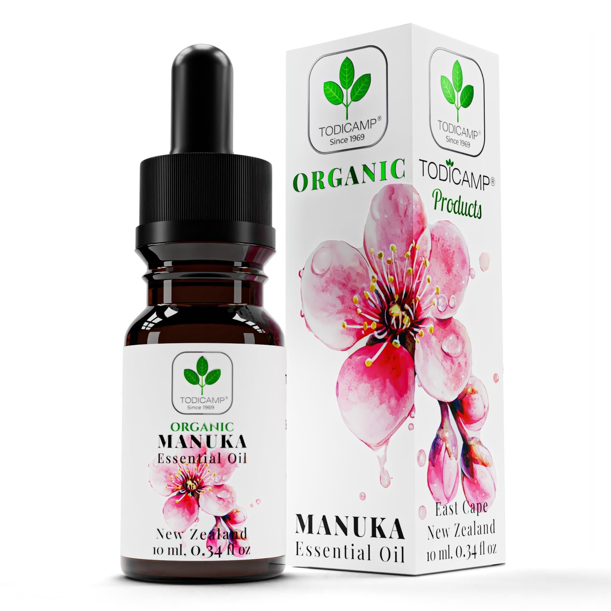 d010277x2lx 100% Pure Manuka Oil from New Zealand Therapeutic Grade Essential Oil for Wound Care Skin Soothing Nail & Scalp Health Organic Undiluted Cold Pressed Manuka for Face Hair Body - Image 1