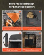 6-7 Person Portable Hunting Blind Ground Deer Duck Blind with Carrying Bag - Image 5