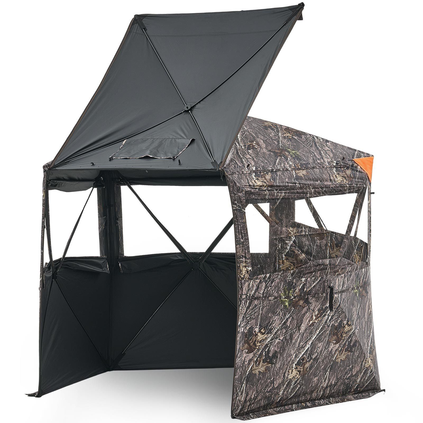 d01027h99sg 6-7 Person Portable Hunting Blind Ground Deer Duck Blind with Carrying Bag - Image 1