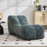 Creative bean bag sofa chair for adults and children filled with high-quality sponge that is plump and elastic fitting the curves of the human body and providing gentle support to the body in all as - Image 4