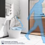 Smart Bidet Toilet Seat with Side Knob Adjustable Heated Seat with Water Temperature and Pressure Adjustment Portable Bidet with Automatic Nozzle Cleaning and Sensor Open Lid - Image 4