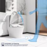 Smart Bidet Toilet Seat with Side Knob Adjustable Heated Seat with Water Temperature and Pressure Adjustment Portable Bidet with Automatic Nozzle Cleaning and Sensor Open Lid - Image 6