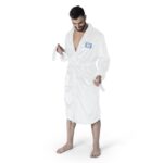 North Carolina Tar Heels NCAA White Out Silk Touch Robe Large/XLarge - Image 2