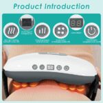 Stone Abdominal Massager - Dual Rotating Heads with 6 Red Lights, 5 Modes 3 Speeds 3 Heat Settings, 2500mAh Rechargeable, Adjustable Belt for Menstrual/Bloating Relief - Image 4