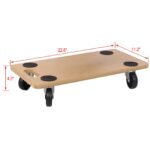 Furniture Moving Dolly, Heavy Duty Wood Rolling Mover with Wheels for Piano Couch Fridge Heavy Items, Securely Holds 500 Lbs (2pcs 22.8" x11.2" Platform) - Image 3