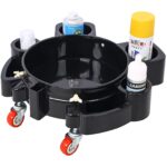 Bucket Dolly 5 Gallon Rolling Bucket Dolly with 5 Rolling Swivel Casters,Removable Bucket Dolly for Car Wash Professional Detailing for Car Washing Detailing Smoother Maneuvering - Image 5