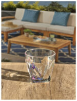 Rainbow Diamond Acrylic Glasses Drinking Set of 4 DOF (9oz), Plastic Drinking Glasses, BPA Free Cocktail Glasses, Drinkware Set, Drinking Water Glasses - Image 3