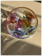 Rainbow Diamond Acrylic Glasses Drinking Set of 4 DOF (9oz), Plastic Drinking Glasses, BPA Free Cocktail Glasses, Drinkware Set, Drinking Water Glasses - Image 5