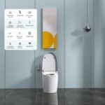Smart Toilet Bidet Combo with Foot Sensor Open Cover/Seat, LED Display, Self-Cleaning Nozzle, Heated Seat, Night Light, Knob Control, Power Outage Flushing, Soft Close, Auto Flush, with Remote Control - Image 7