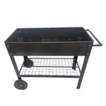 Mobile Metal Raised Garden Bed Cart with Legs, Elevated Tall Planter Box with Wheels for Outdoor Indoors House Patio Backyard Vegetables Tomato DIY Herb Grow Black - Image 7
