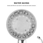 LED Shower Head Handheld Color-Changing Automatically Hydropower without Batteries - Image 2