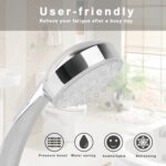 LED Shower Head Handheld Color-Changing Automatically Hydropower without Batteries - Image 6